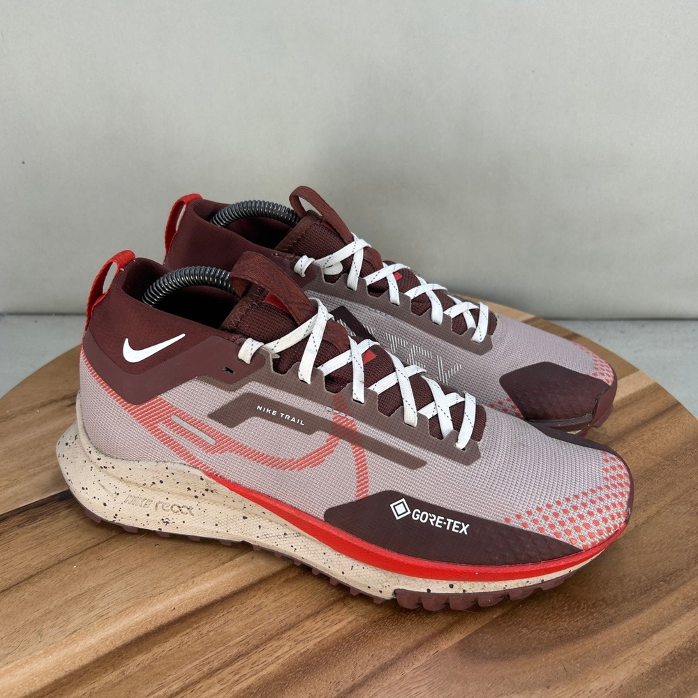 Nike Pegasus Trail 4 GTX Waterproof Mens Running Shoes Brown DJ7926-200 Size 8